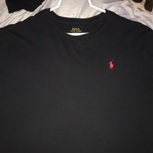 Black polo t shirt
